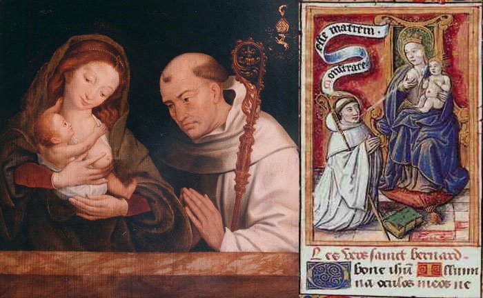 El milagro de la lactancia de San Bernardo de Claraval