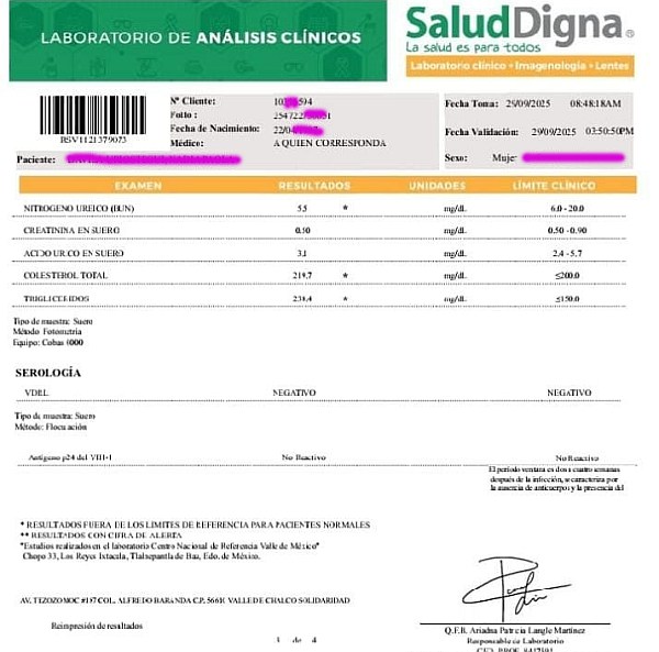 Examen VIH