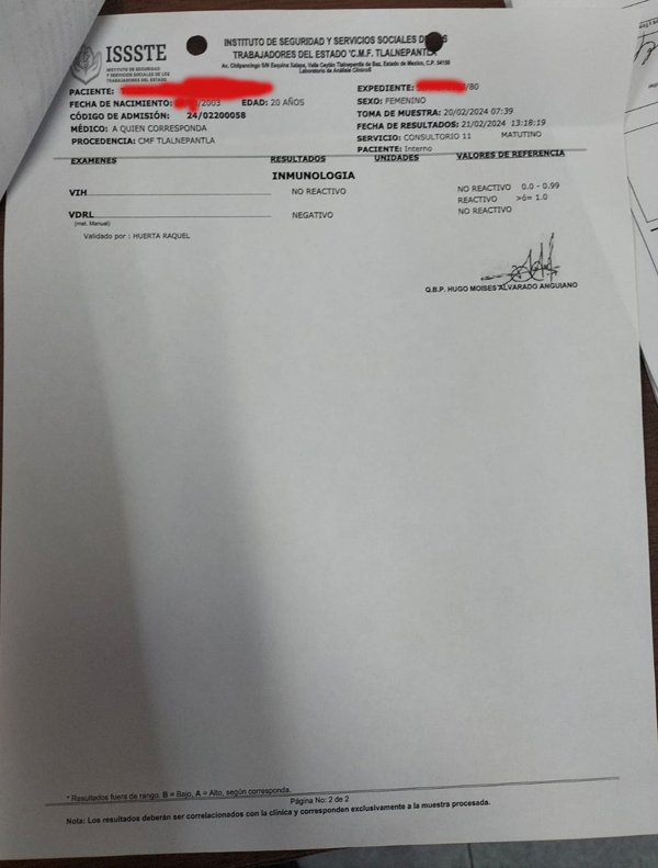 Examen VIH